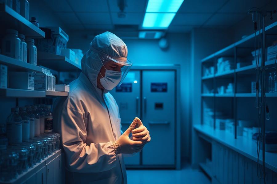 Compounding pharmacy cleanroom