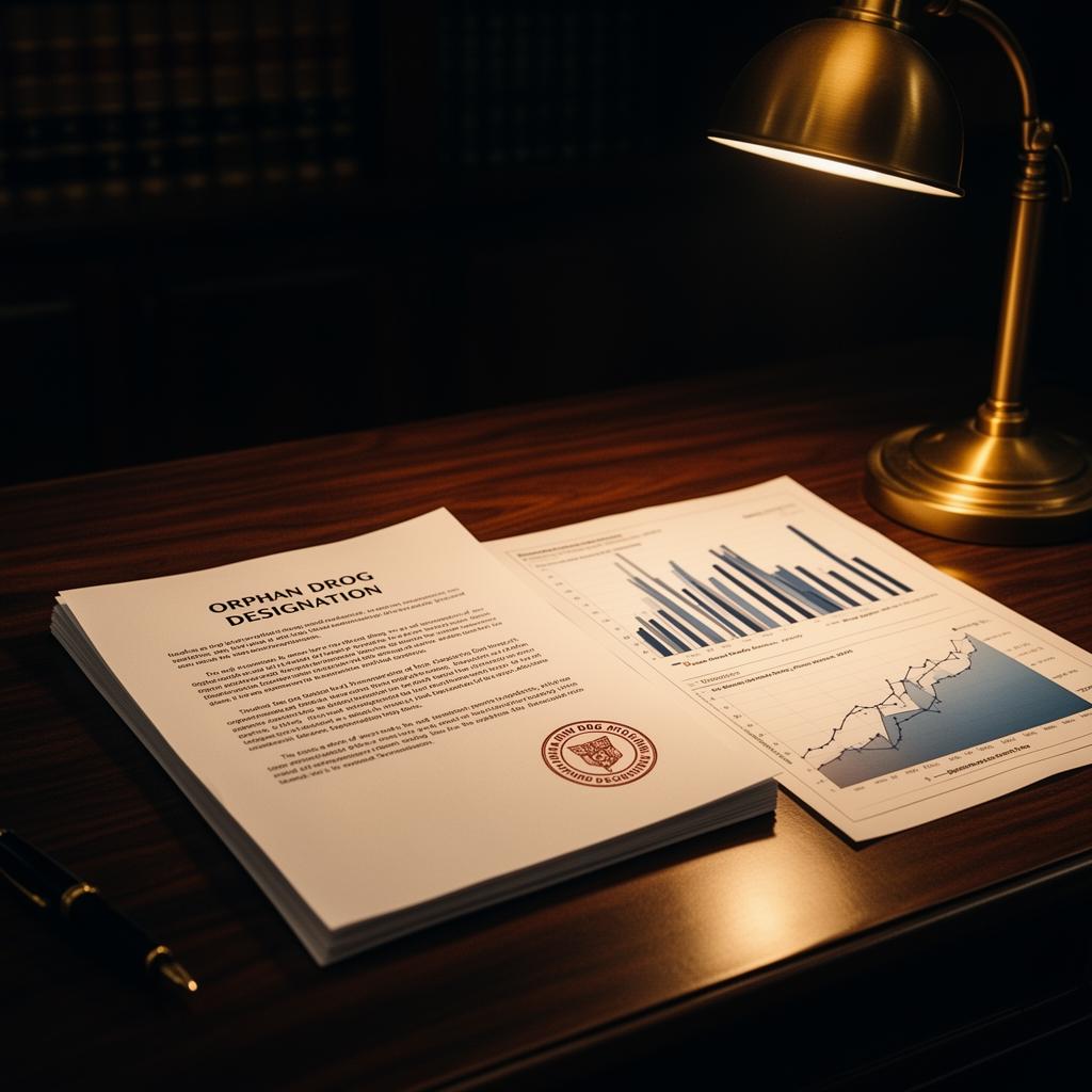 Orphan drug designation documents and investment charts